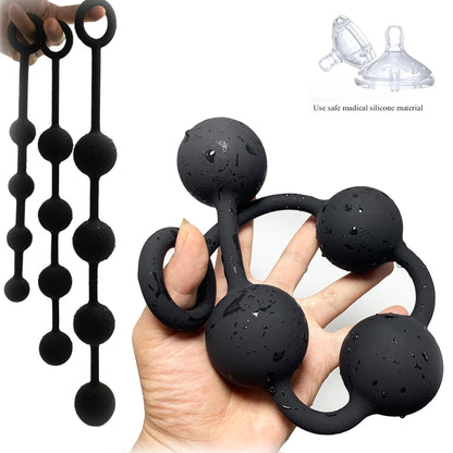 Anal Plug Buttplug Silicone Dildo Anal Balls Sex Toys for Womans Erotic Bdsm Toy Butt Plug Anal Beads Long Butt but Anal Toys