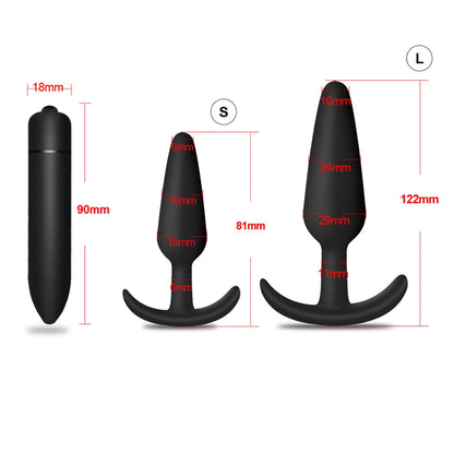 Soft Silicone Size Anal Plug Anal Plug Butt Removable Stimulator Sex Toys Dults Anal Toys Butt Plug Prostate Massager Dildo