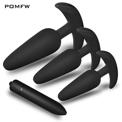 Soft Silicone Size Anal Plug Anal Plug Butt Removable Stimulator Sex Toys Dults Anal Toys Butt Plug Prostate Massager Dildo