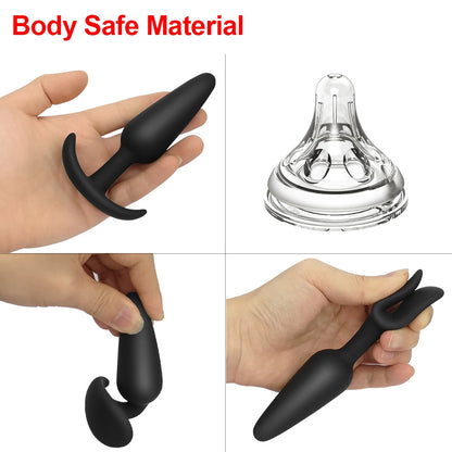 Soft Silicone Size Anal Plug Anal Plug Butt Removable Stimulator Sex Toys Dults Anal Toys Butt Plug Prostate Massager Dildo