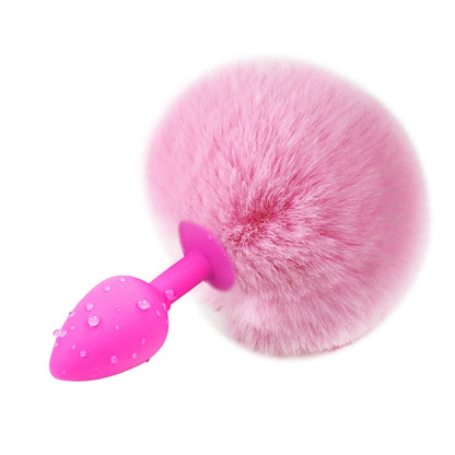 SMLOVE Cute Rabbit Tail Anal Plug Fluffy Plush Sexy Bunny Girl Cosplay Erotic Sex Toys for Woman Men Couples Anal Butt Plug Tail