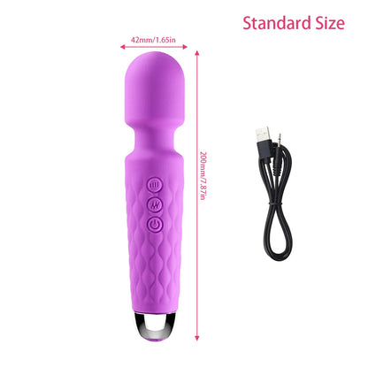 Women Female Masturbator Rechargeable Powerful Clit Stimulator Adult Vagina Sex Toy Magic Av Mini Wand Massager Dildo Vibrator