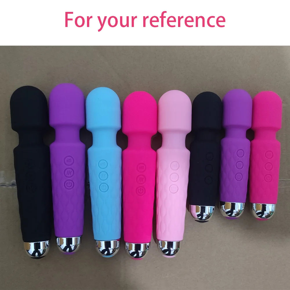 Women Female Masturbator Rechargeable Powerful Clit Stimulator Adult Vagina Sex Toy Magic Av Mini Wand Massager Dildo Vibrator