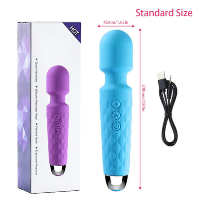 Women Female Masturbator Rechargeable Powerful Clit Stimulator Adult Vagina Sex Toy Magic Av Mini Wand Massager Dildo Vibrator