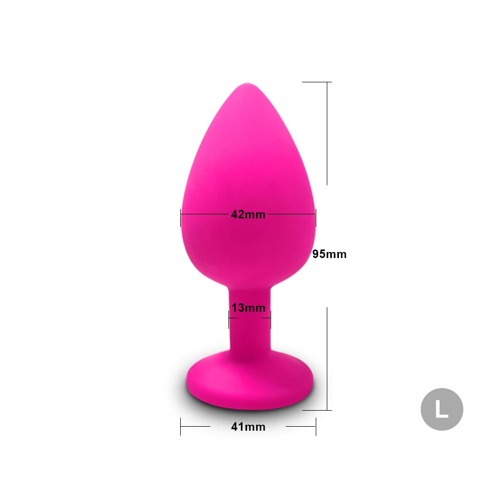 Anal Plug Butt Plug for Woman Men Soft Silicone 3 Different Size Sex Toys Bullet Vibrator Anal Unisex Gay Anal Toys for Adults